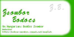 zsombor bodocs business card