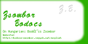 zsombor bodocs business card